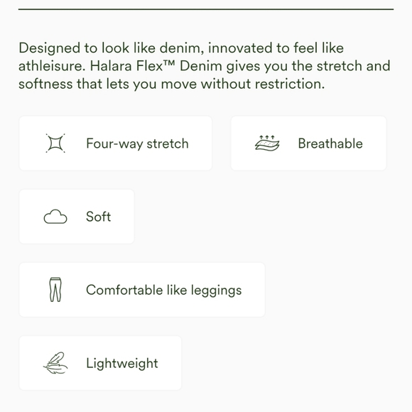 NWT Halara Flex High Waisted Pockets Stretchy Knit Denim Leggings Size XL - Picture 8 of 8